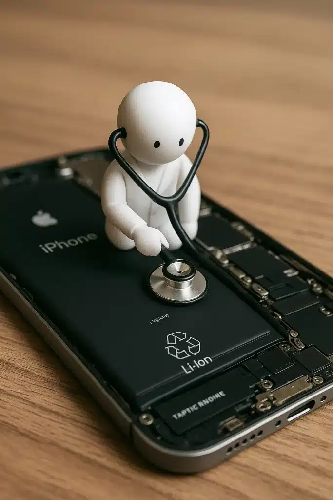 saude da bateria iphone